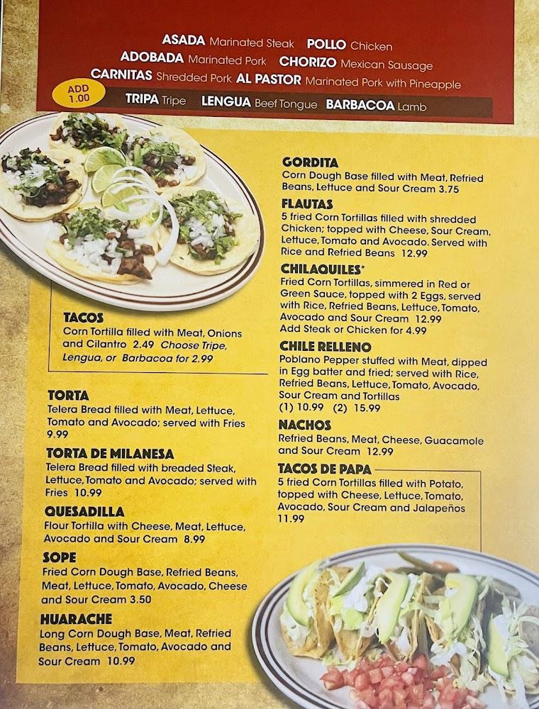La Tapatia Mexican Grill Menu image 1