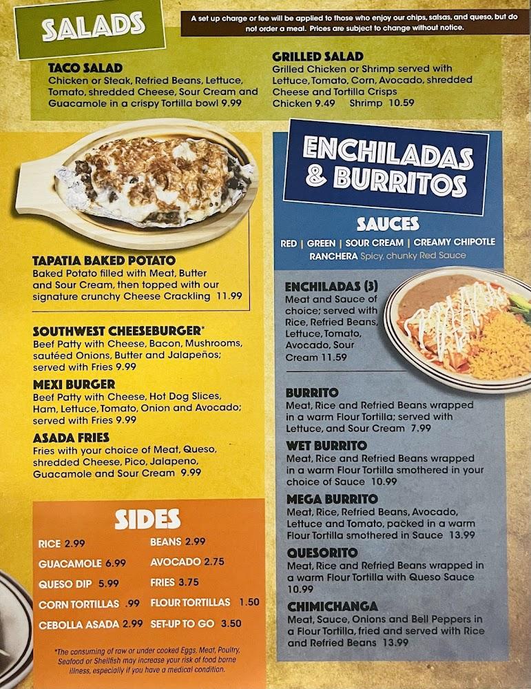 La Tapatia Mexican Grill Menu image 3